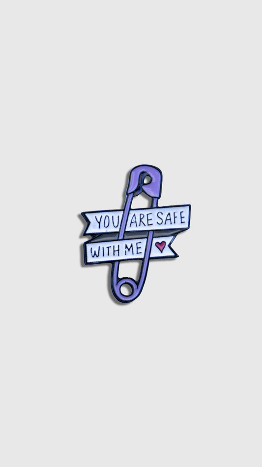 Safe with me pin!